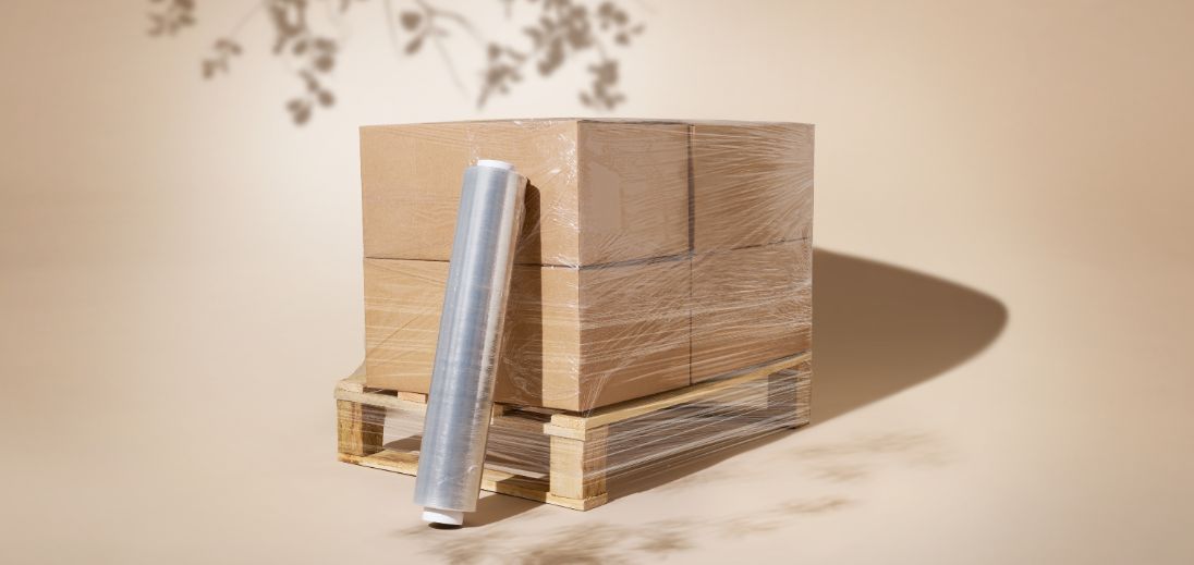 Stretch Film Pallet Wrapper Banner