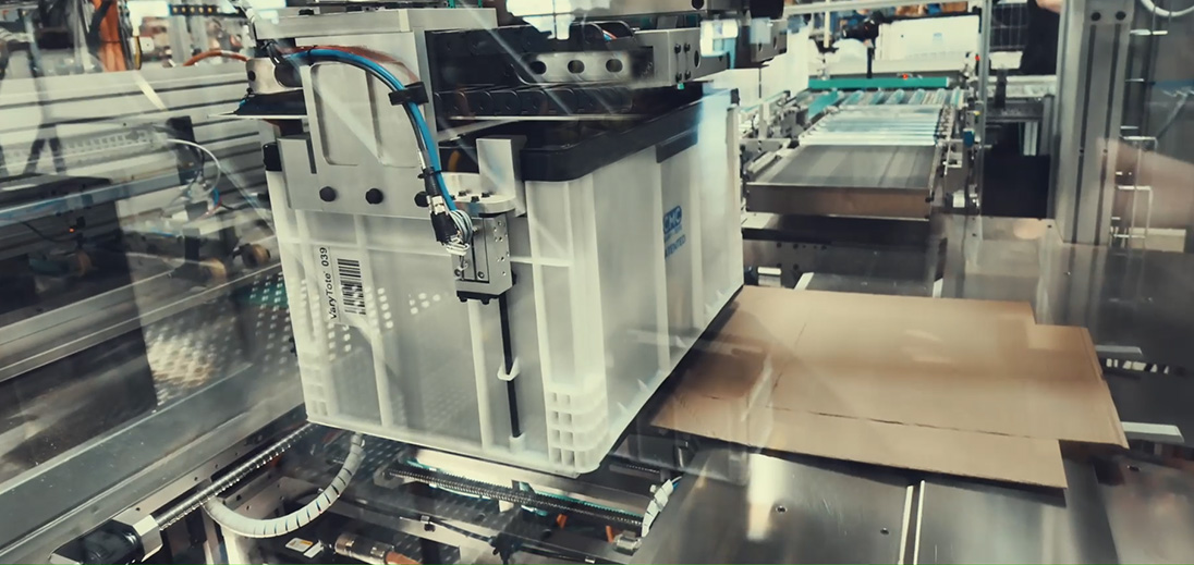 Søstrene Grene fuldautomatiserede pakkemaskiner