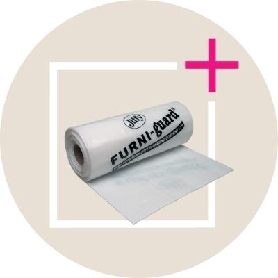Möbelskydd och plastpåsar