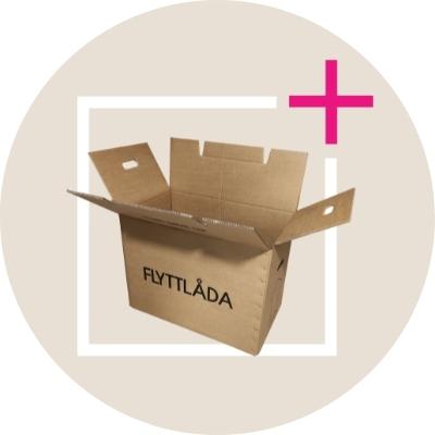 Öppen flyttlåda