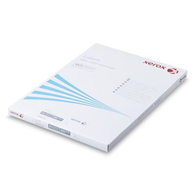 Xerox Multifunktions Etiketter raka hörn