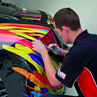 Printed and laminated vinyl MPI 1105 EARS for carwrapping