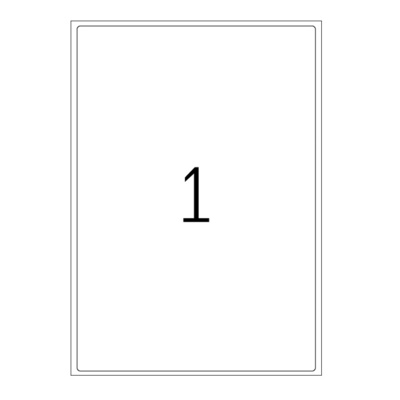 Xerox Färglaser etiketter Standardformat - rundade hörn