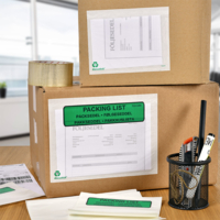 Packsedelskuvert av papper