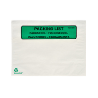 Packsedelskuvert av papper