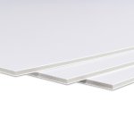 Lättviktsskivor Kapa Plast vit 820 g/m² 5 mm 3050 mm x 1530 mm  16 ark