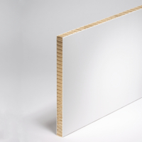 Displayskiva Swedboard Fibre Premium white 16 mm PE-belagd 2100 g/m² 1600 mm x 3200 mm pall med 65 st