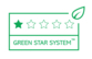 En 1-stjärnig "Green Star System Packaging"-klassad produkt betyder att den är gjord av totalt 25-49 % återvunnet (PIR+PCR) eller förnybart material, är REACH-kompatibelt, men inte tekniskt återvinningsbart.